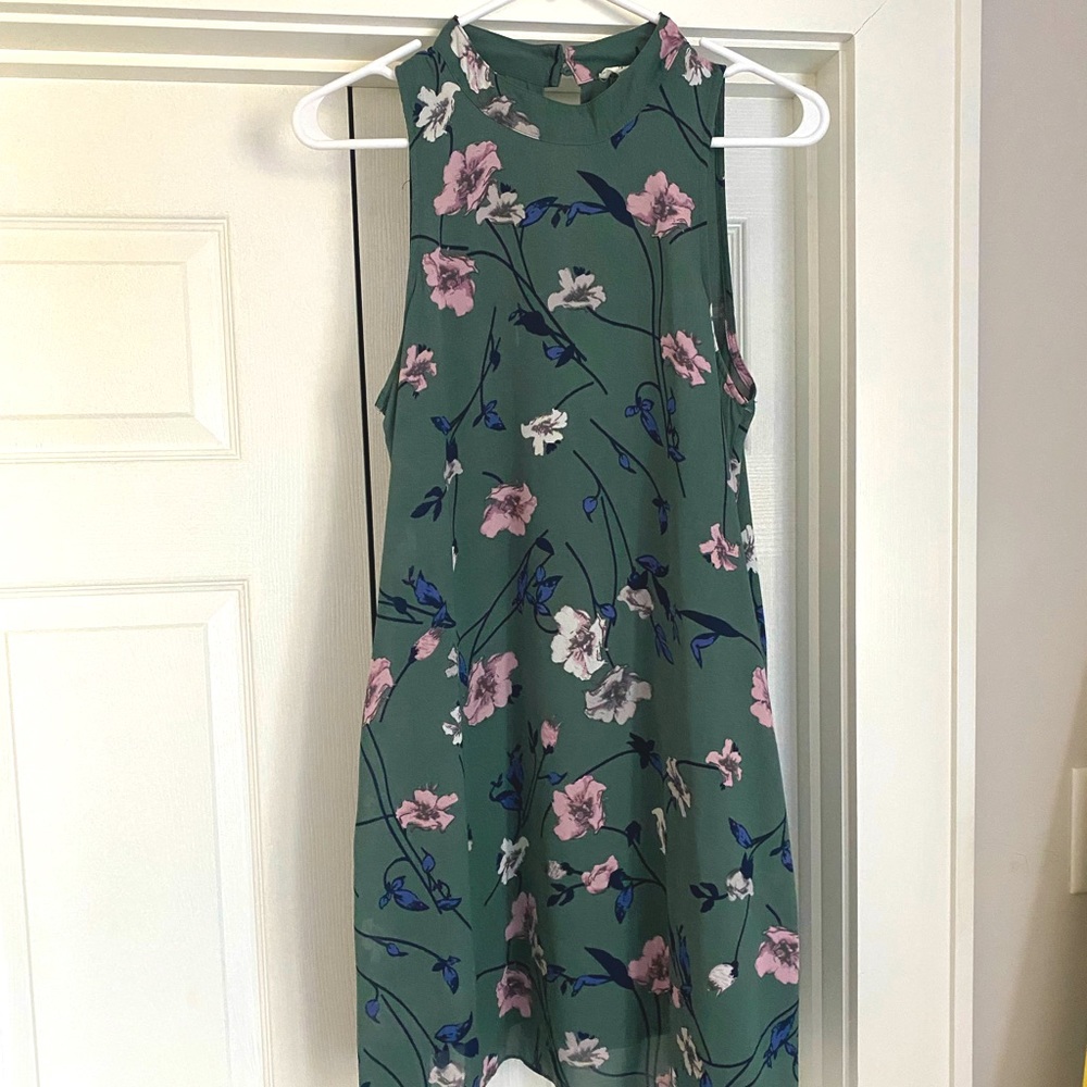 Wishlist green floral mini dress